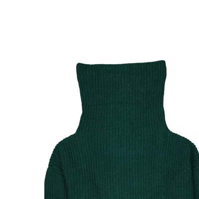Shop Ma'ry'ya Wool Sweater In 绿色的