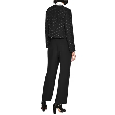 Dior Wool And Silk Pants Women In Black