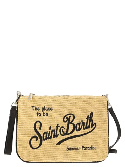 Shop Mc2 Saint Barth Parisienne Straw Clutch Bag