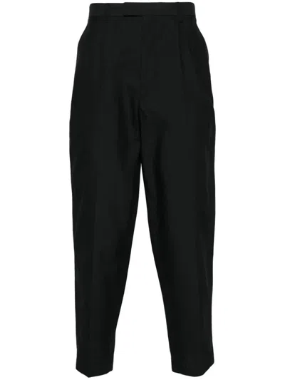 Shop Lemaire Pants In Bk Black