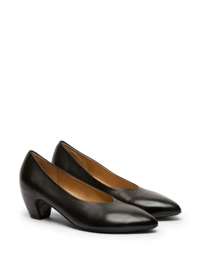Marsèll Pointed-toe Leather Pumps In Nero