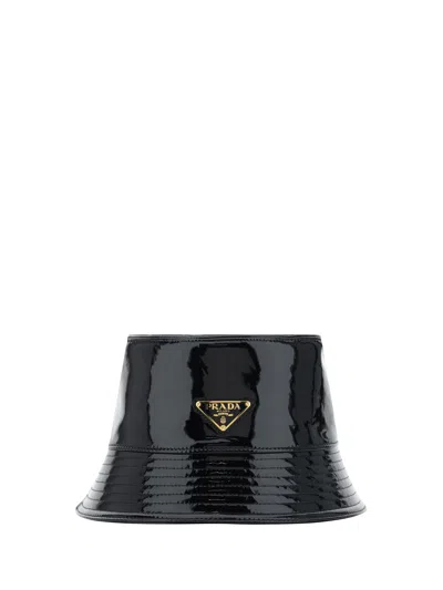 Shop Prada Women Bucket Hat In Black