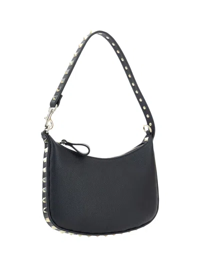 Shop Valentino Garavani Women  Garavani Mini Rockstud Shoulder Bag In Black