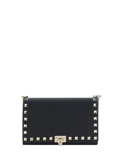 Shop Valentino Garavani Women  Garavani Rockstud Handbag In Black