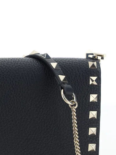 Shop Valentino Garavani Women  Garavani Rockstud Handbag In Black