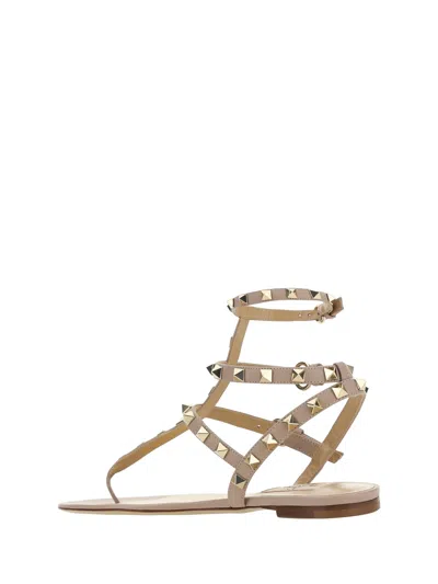 Shop Valentino Garavani Women  Garavani Rockstud Sandals In Multicolor