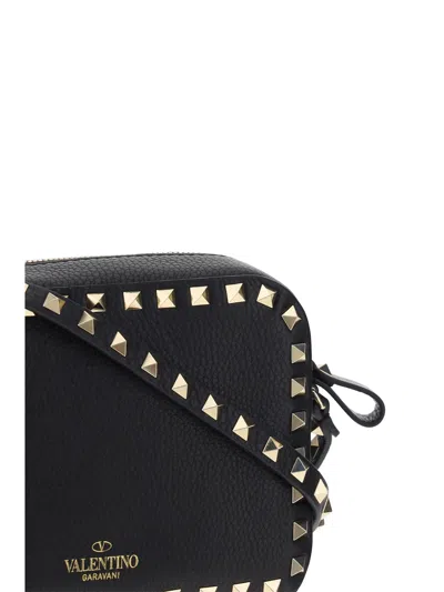 Shop Valentino Garavani Women  Garavani Rockstud Shoulder Bag In Black