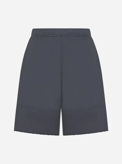 Shop Mm6 Maison Margiela Cotton Shorts In Grey