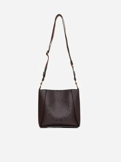 Shop Stella Mccartney Alter Nappa Mini Crossbody Bag In Chocolate