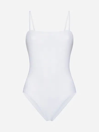 Shop Eres Aquarelle Swimsuit In White