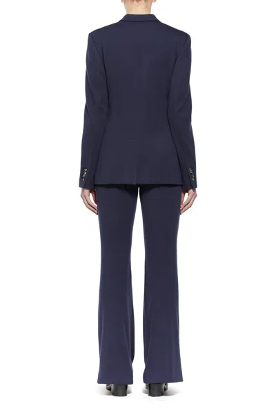 Shop Gabriela Hearst Angela Blazer In Dark Navy Wool