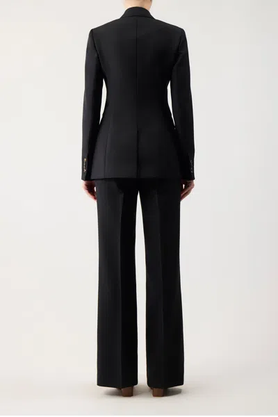 Shop Gabriela Hearst Angela Blazer In Black Wool