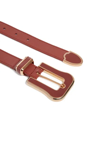 Shop Gabriela Hearst Austine Belt In Cognac Leather