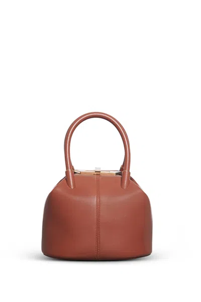 Shop Gabriela Hearst Baez Bag In Cognac Nappa Leather