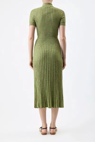 Shop Gabriela Hearst Avant Dress In Silk Cashmere In Bordeaux Multi
