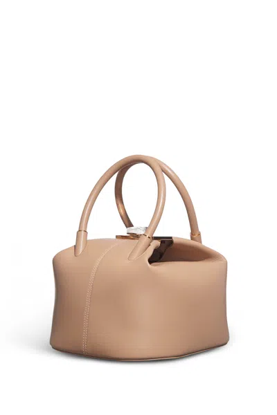 Shop Gabriela Hearst Baez Bag In Nude Nappa Leather