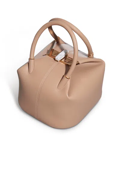 Shop Gabriela Hearst Baez Bag In Nude Nappa Leather