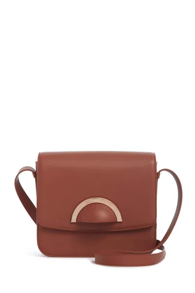 Shop Gabriela Hearst Bethania Crossbody Box Bag In Cognac Leather