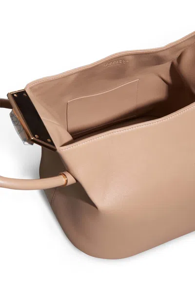 Shop Gabriela Hearst Baez Bag In Nude Nappa Leather