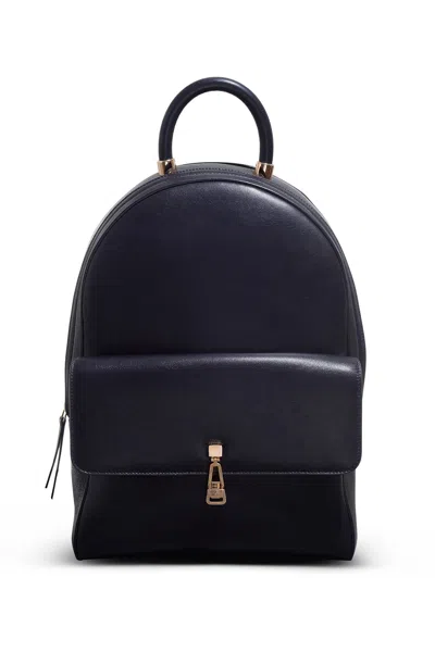 Gabriela Hearst Billie Backpack In Navy Nappa Leather In Navy