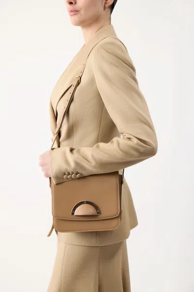 Shop Gabriela Hearst Bethania Crossbody Box Bag In Nude Leather