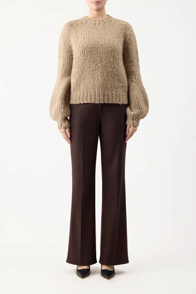 Shop Gabriela Hearst Clarissa Knit Sweater In Welfat Cashmere In Camel