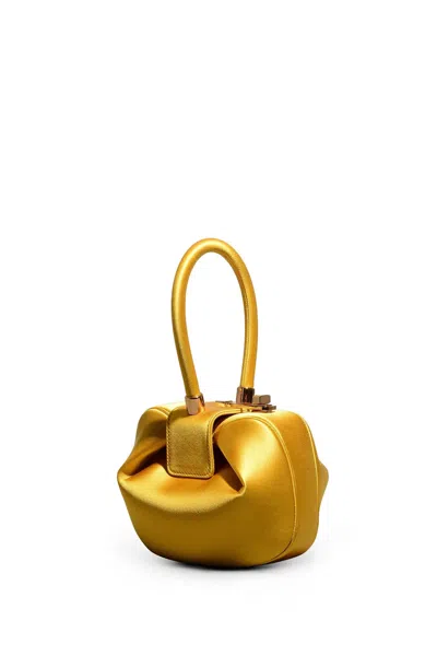 Gabriela Hearst Demi Bag In Amber Satin In Amber