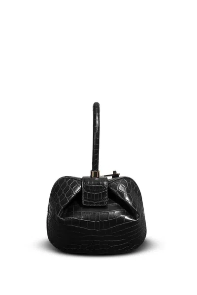 Gabriela Hearst Demi Bag In Black Crocodile Leather In Black