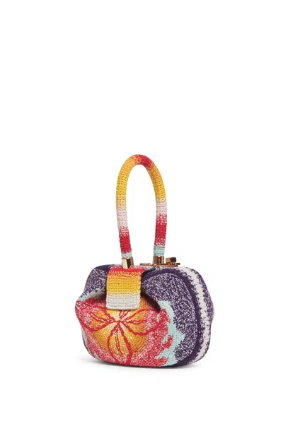 Gabriela Hearst Demi Bag In Blue, Red & Orange Crochet In Blue/red/orange