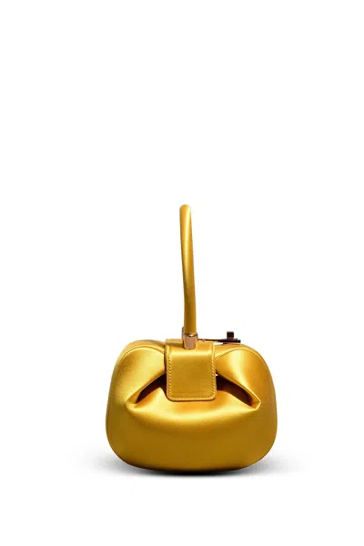 Gabriela Hearst Demi Bag In Amber Satin In Amber