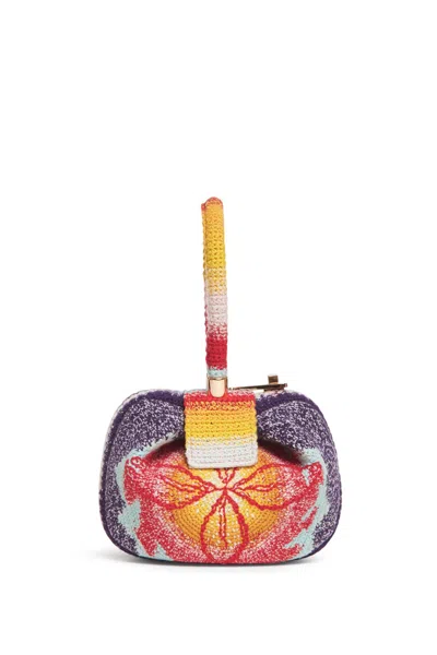Gabriela Hearst Demi Bag In Blue, Red & Orange Crochet In Blue/red/orange
