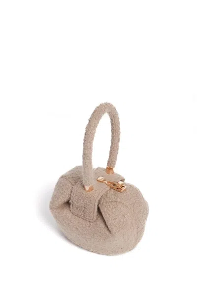 Gabriela Hearst Demi Bag In Camel Cashmere Boucle In Camel