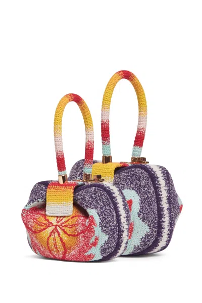 Gabriela Hearst Demi Bag In Blue, Red & Orange Crochet In Blue/red/orange