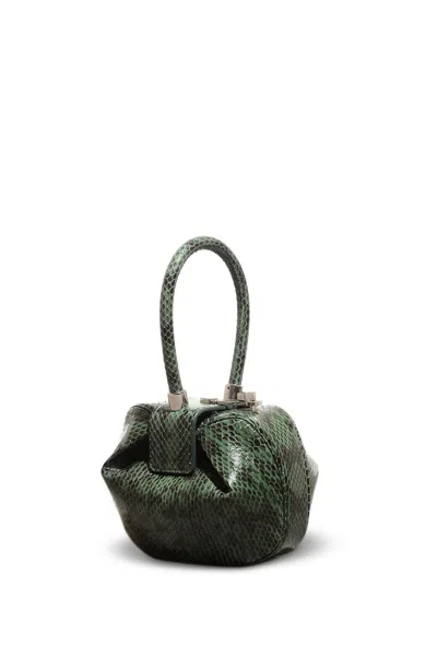 Gabriela Hearst Demi Bag In Green Snakeskin In Green