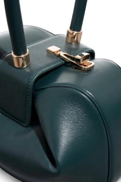 Shop Gabriela Hearst Demi Bag In Green Nappa Leather