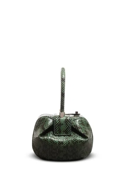 Gabriela Hearst Demi Bag In Green Snakeskin In Green
