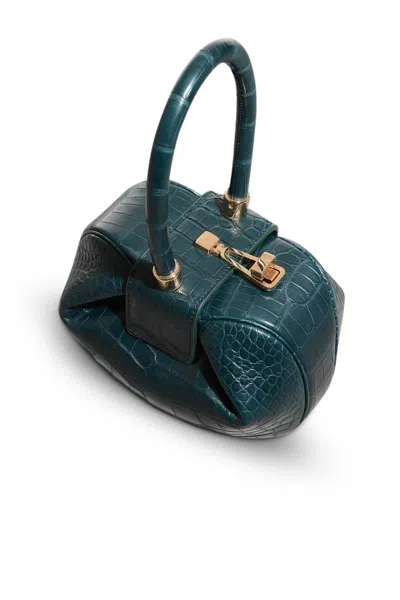 Gabriela Hearst Demi Bag In Green Crocodile Leather In Green