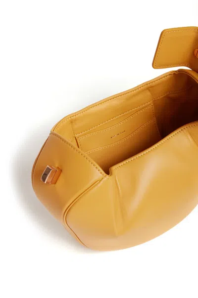 Shop Gabriela Hearst Demi Bag In Golden Birch Nappa Leather