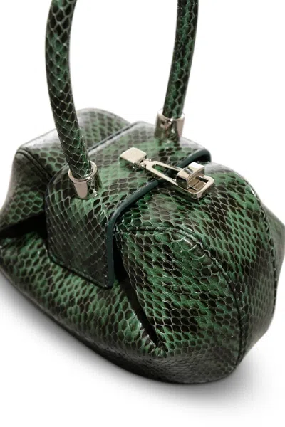 Gabriela Hearst Demi Bag In Green Snakeskin In Green