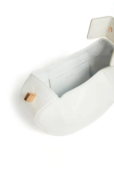 Gabriela Hearst Demi Bag In Ivory Snakeskin In Ivory
