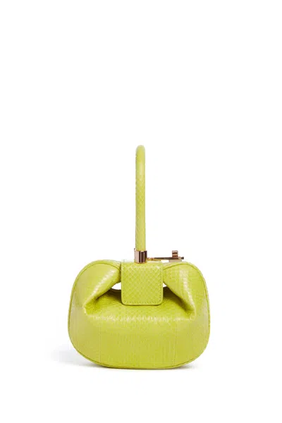 Gabriela Hearst Demi Bag In Lime Adamite Snakeskin In Lime Adamite