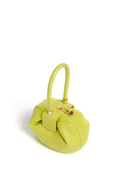 Gabriela Hearst Demi Bag In Lime Adamite Nappa Leather In Lime Adamite