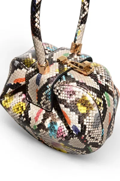 Shop Gabriela Hearst Demi Bag In Multicolor Snakeskin