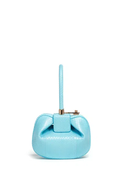Gabriela Hearst Demi Bag In Pale Blue Snakeskin In Pale Blue