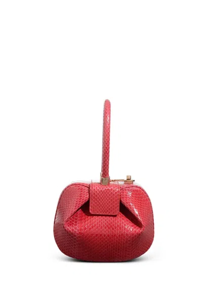 Gabriela Hearst Demi Bag In Red Snakeskin In Red