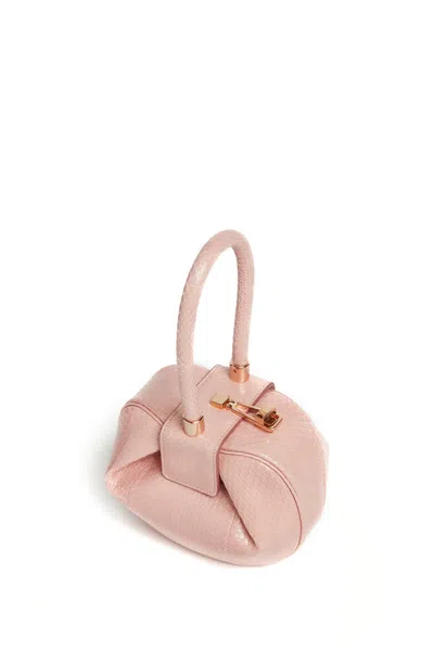 Gabriela Hearst Demi Bag In Pink Snakeskin In Pink
