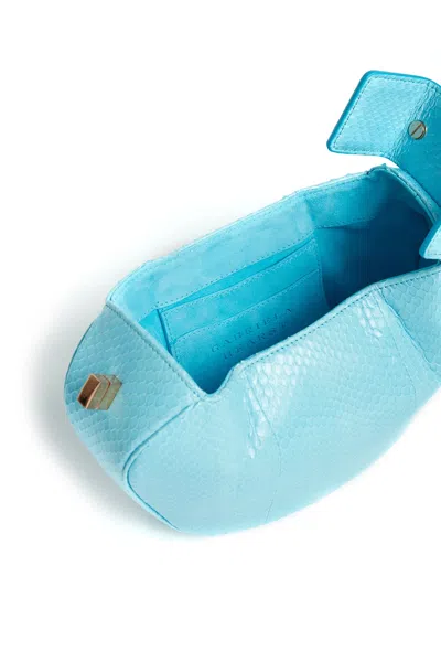 Gabriela Hearst Demi Bag In Pale Blue Snakeskin In Pale Blue