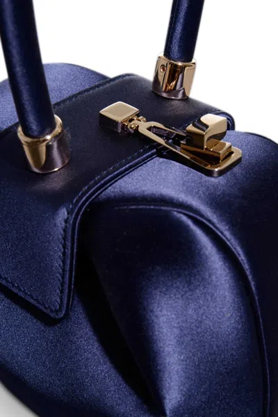 Gabriela Hearst Demi Bag In Sapphire Satin In Sapphire