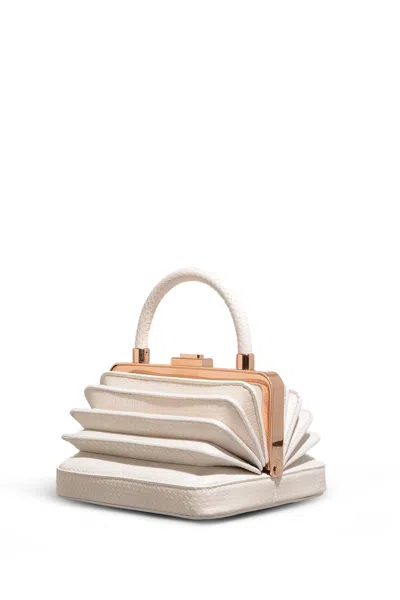 Gabriela Hearst Diana Bag In Ivory Snakeskin In Ivory