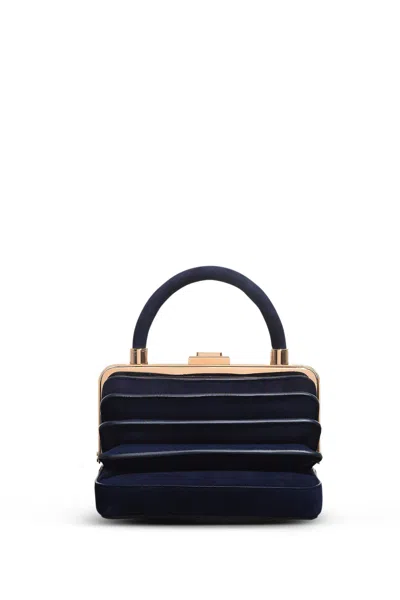 Gabriela Hearst Diana Bag In Navy Suede In Navy